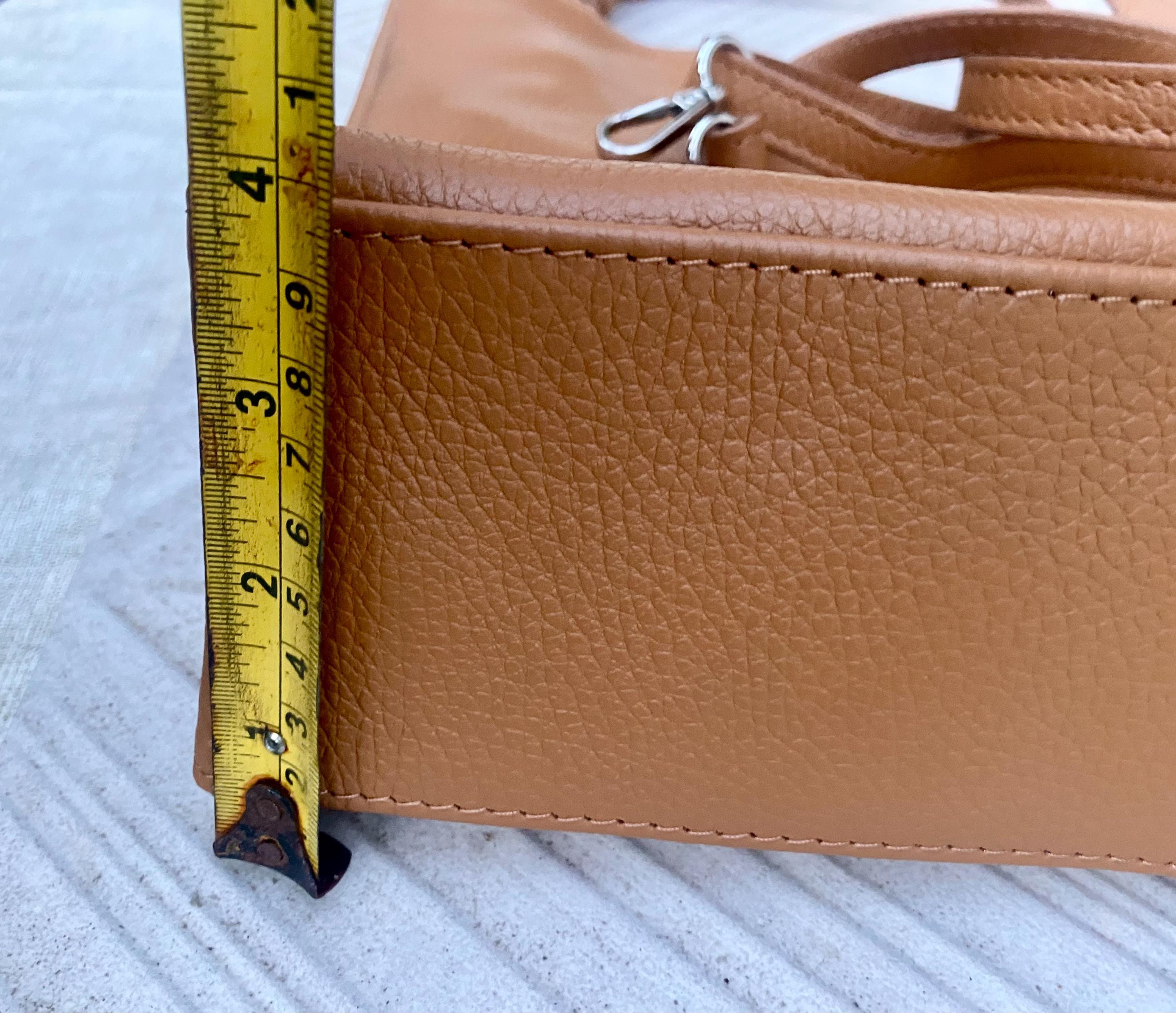 Camel brown leather bag. Light brown hobo shoulder bag + added crossbody strap. Genuine leather shopper. Caramel brown purse