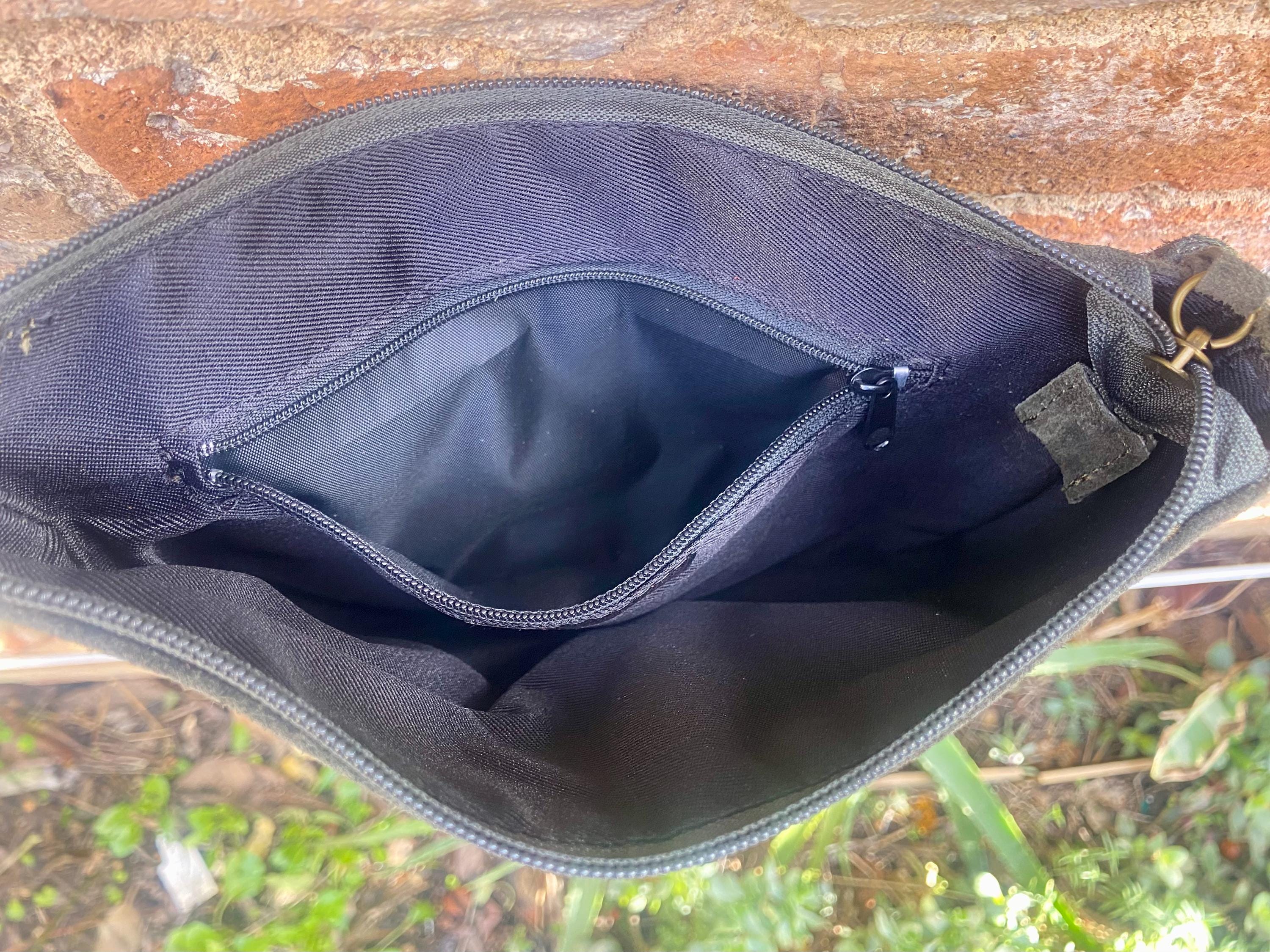 Dark khaki GREEN suede leather bag. Small crossbody /shoulder bag. GENUINE leather. Dark green suede purse with tassel.
