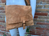 Camel brown leather bag. Light brown hobo shoulder bag + added crossbody strap. Genuine leather shopper. Caramel brown purse