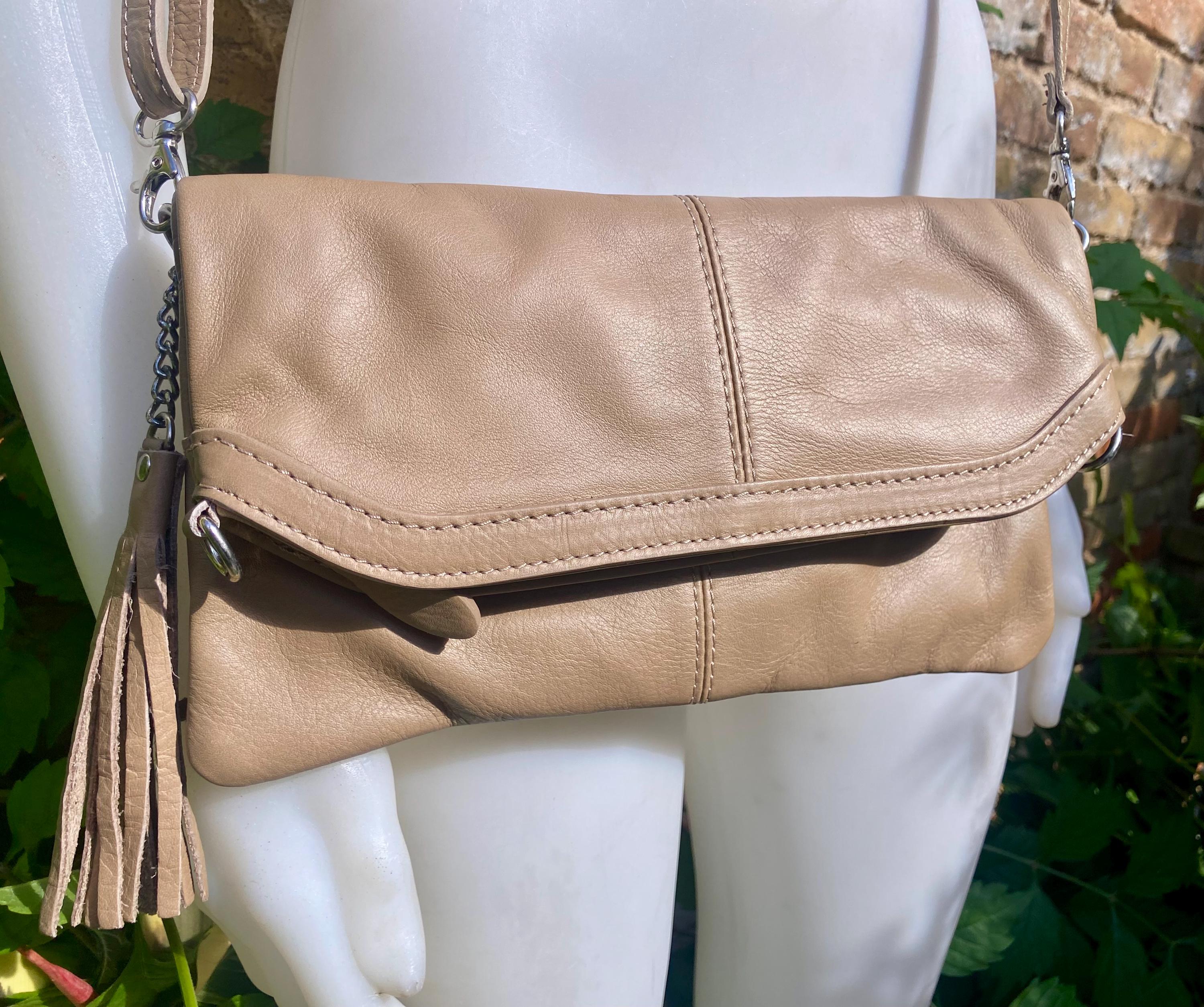 Small leather bag in maroon. Cross body bag, shoulder bag in GENUINE leather. Burgundy - brown bag with adjustable strap, zipper and flap.