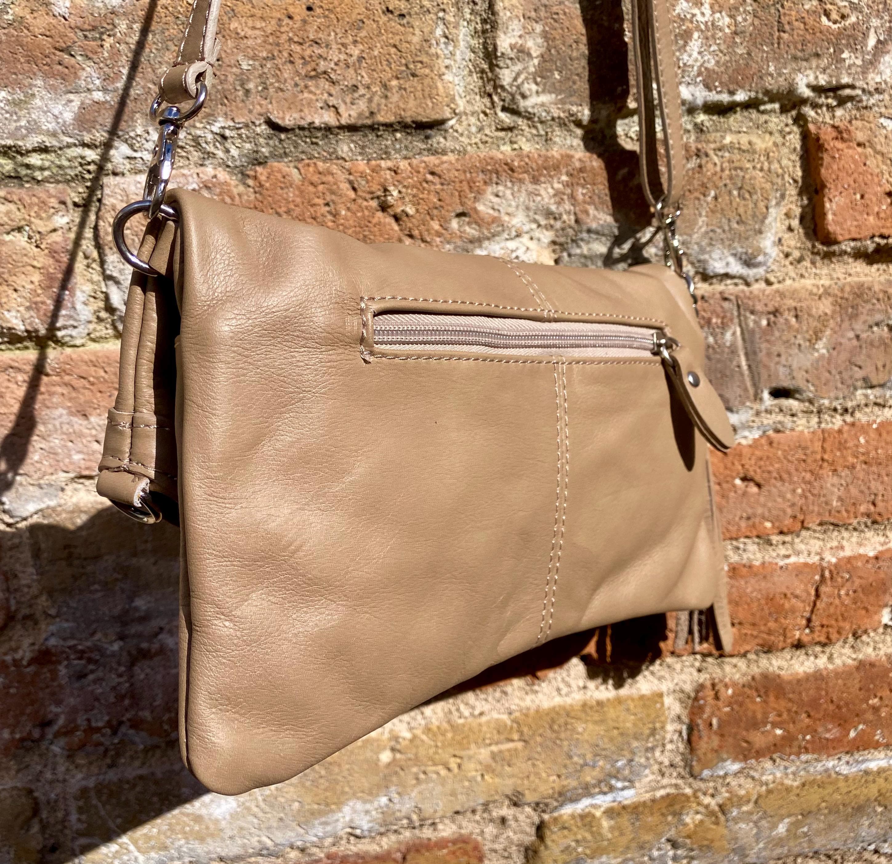 Small leather bag in maroon. Cross body bag, shoulder bag in GENUINE leather. Burgundy - brown bag with adjustable strap, zipper and flap.