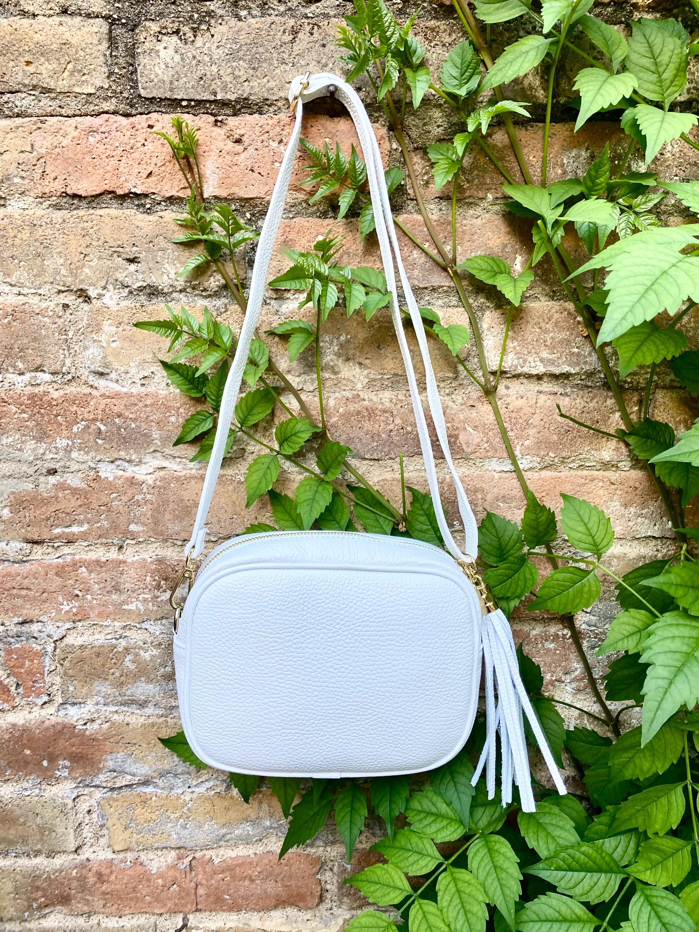 COBALT BLUE small leather bag . Cross body / shoulder bag in GENUINE leather. Royal blue leather purse. Tassel on the zipper . Gold accents