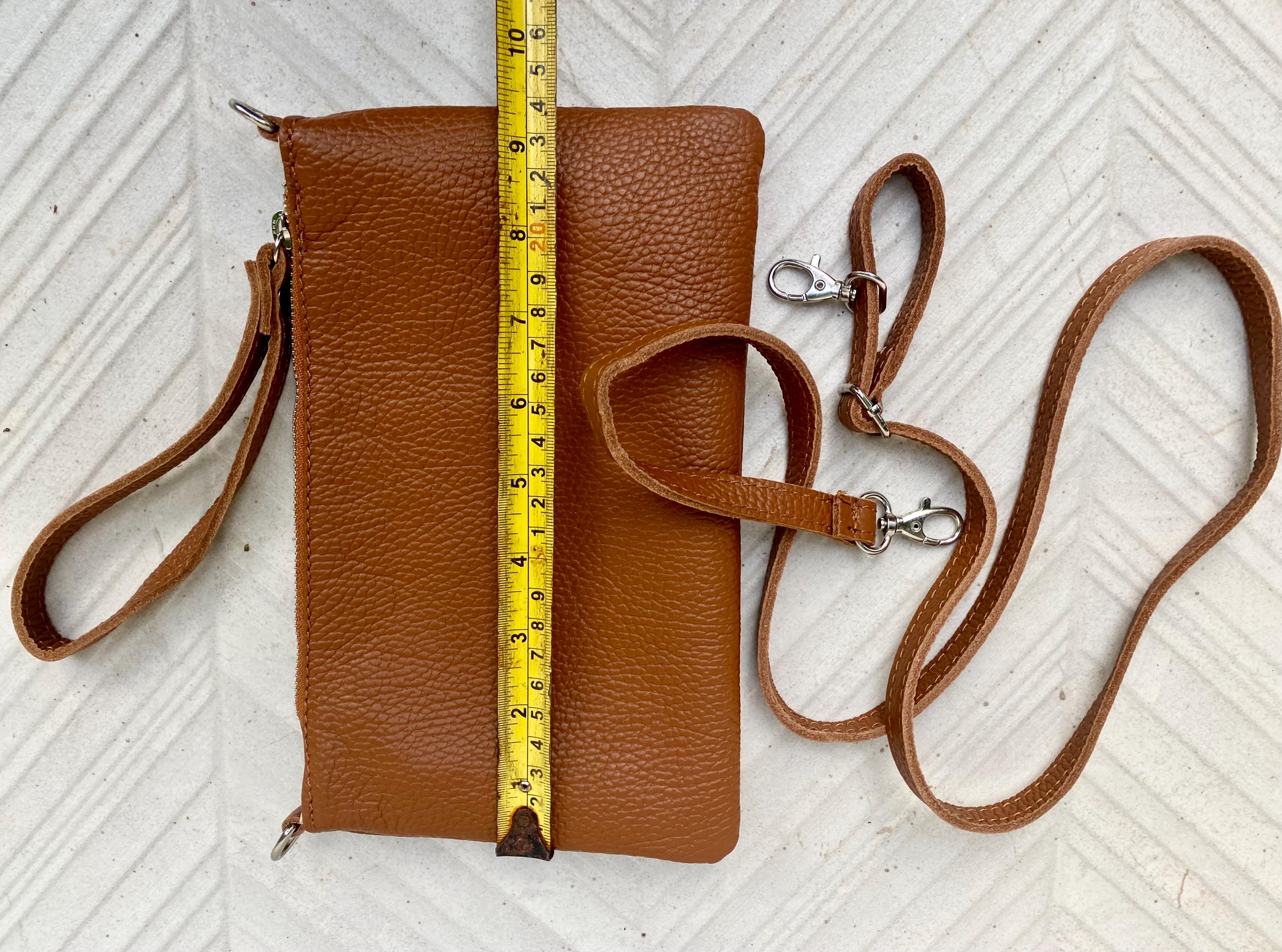 Small leather bag in camel brown. GENUINE leather crossbody / shoulder bag. Brown leather bag with silver hardware. Caramel brown purse