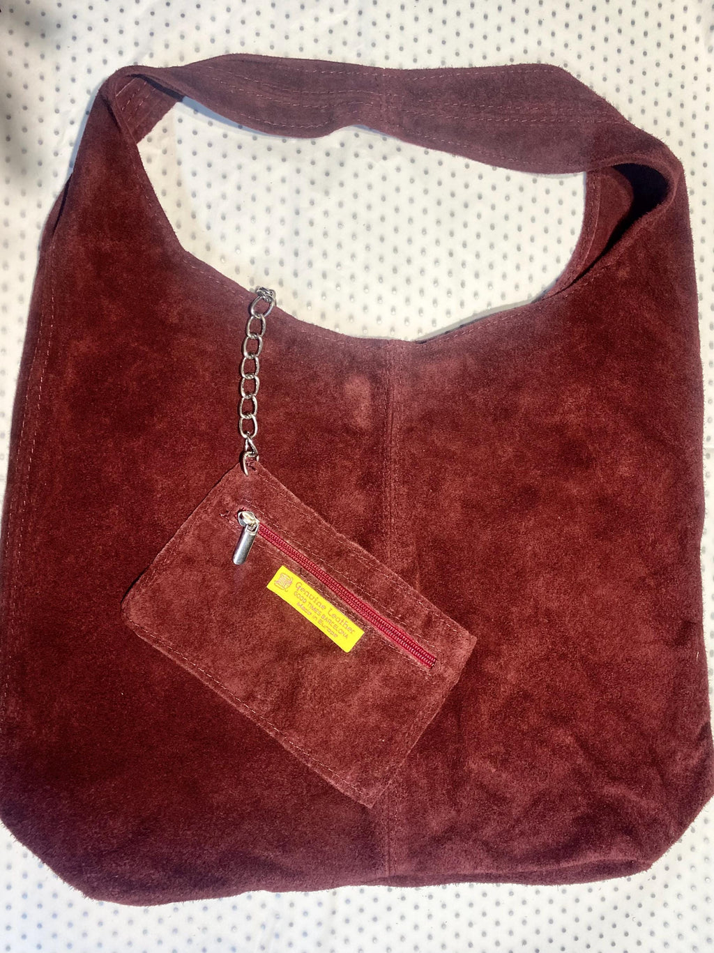 Slouch bag. Large TOTE leather bag in BURGUNDY. Red suede bag with ZIPPER. Wine red large shoulder bag. Laptop leather bag. Leather shopper