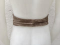 GREEN - gray suede OBI belt. Wrap waist belt in natural soft suede. Smoke green wide dress belt. Light khaki genuine leather boho belt.