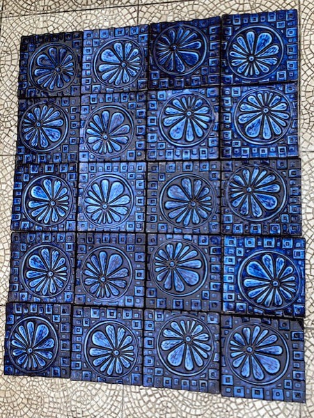 Special listing for Gregory: 6 BLUE TILES (4 REPLACE+ 2 NEW ORDER)