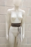 GREIGE beige suede obi belt  in natural soft  suede. TAUPE waistbelt in soft leather. Wrap belt. Boho sash in a light brown-gray color