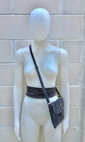 Suede leather bag in DARK GRAY. Crossbody bag in GENUINE leather.Gray small leather bag with obi suede belt Bag and belt set