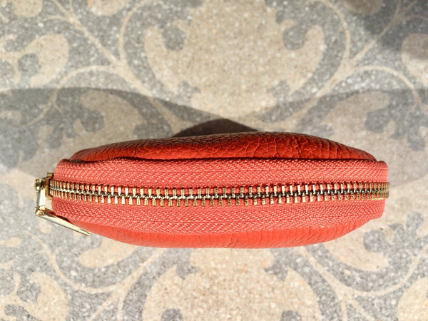 Red Leather Pouch | Coin Purse