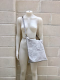 Large TOTE leather bag in light GRAY. Soft natural suede bag. Genuine leather shopper. Laptop or book bag in suede. Large crossbody bag.