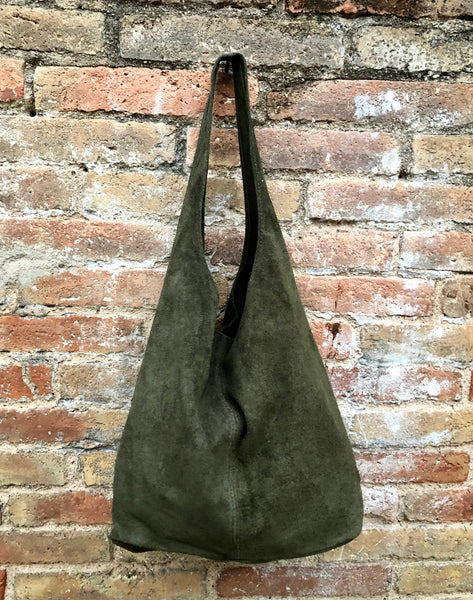 Anjou | Dark green large crossbody bag