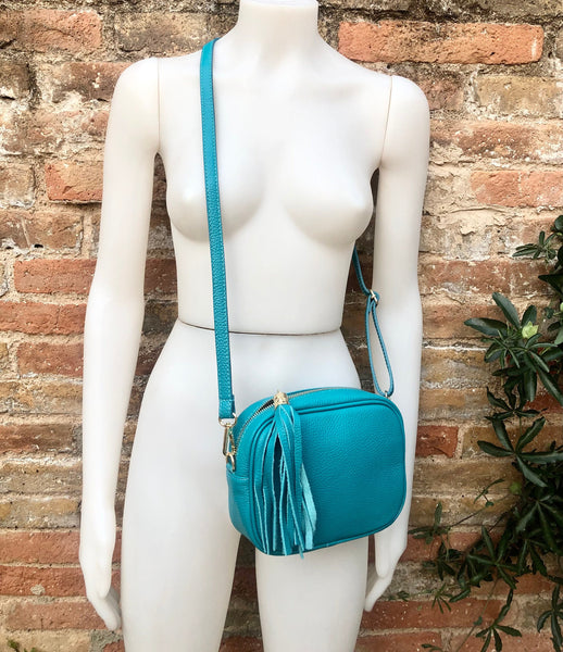 Crossbody Bag Shoulder Strap in Turquoise Camo | Groovy's | Bag Strap