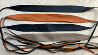 Obi belt in soft leather. Narrow style. Wrap belt in CAMEL BROWN. Tobacco wraparound waist belt in genuine leather. Boho tan wide belt.