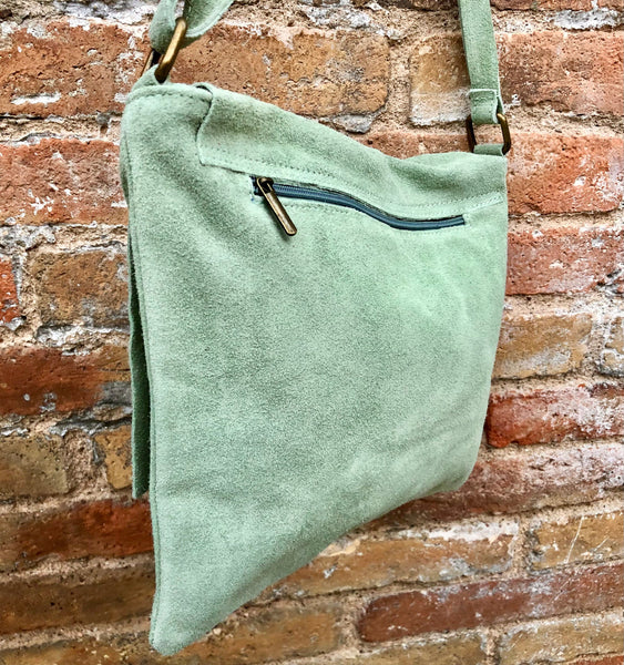 Green Suede Bag | This bag has been made from green faux sue… | Flickr