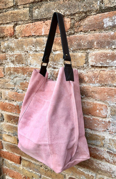 Christian Dior Lady Dior Cannage Suede Tote Bag Pink | DDH
